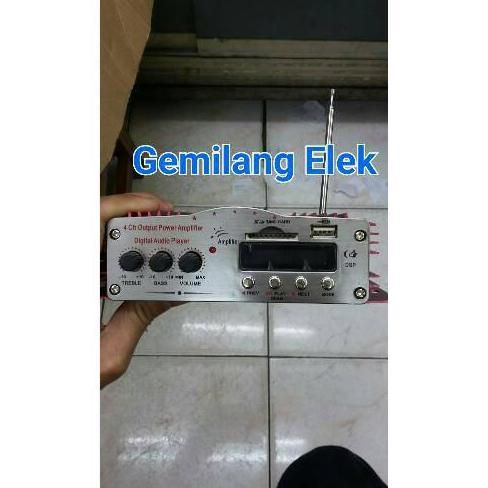Power Amplifier Mini Coustis Car-100Usb (4 Channel) Baru