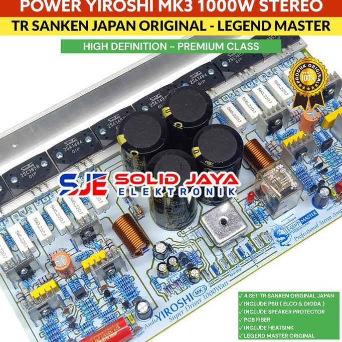 Kit Power Yiroshi 1000W Mk3 Stereo Mk 3 Mk-3 Sanken Asli Legend Master Terbaru