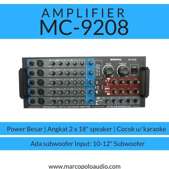 Power Mixer 5 Channel Marcopolo Mc 9208 Forsale