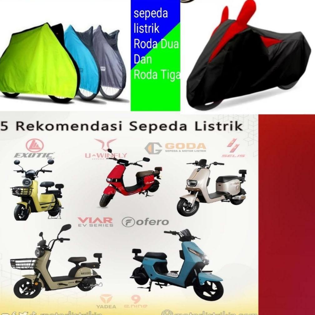 terbaru sarung cover sepeda listrik motor listrik roda dua waterproof