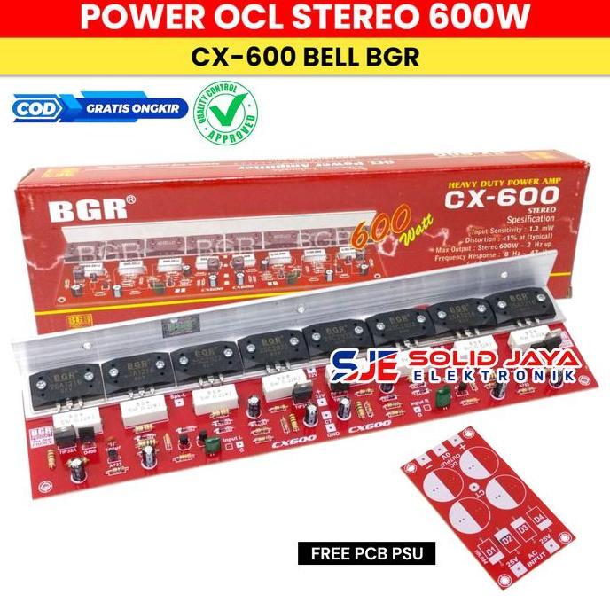 Power Stereo 600W Ocl Cx600 Cx600 Cx-600 Amplifier Ampli Sound 600 Watt W Ocl Power Amplifier Sanken