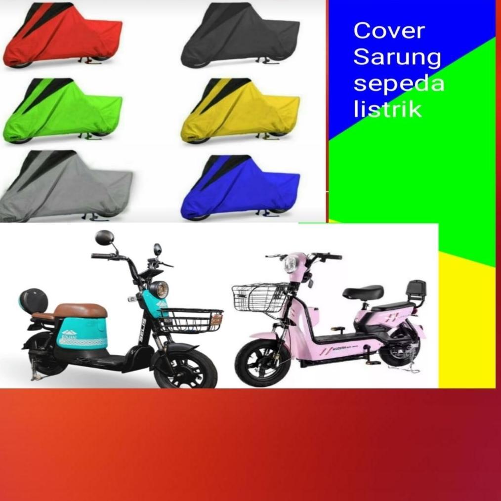 TERBARU SARUNG COVER SEPEDA LISTRIK MOTOR LISTRIK RODA DUA WATERPROOF