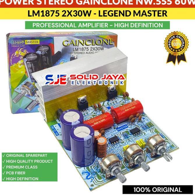 Kit Power Gainclone Nw.555 Nw 555 Nw555 60W Stereo Lm1875 Hifi Hi-Fi Legend Master Power Aktif Activ