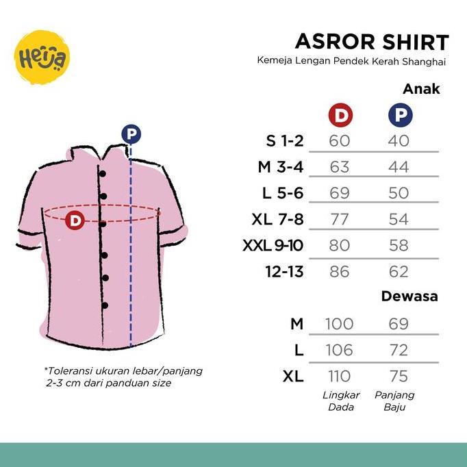 HEIJA | ASROR BURGUNDY - Kemeja Koko Anak Lengan Pendek Warna MERAH BURGUNDY UNGU Katun Sigret - Rem