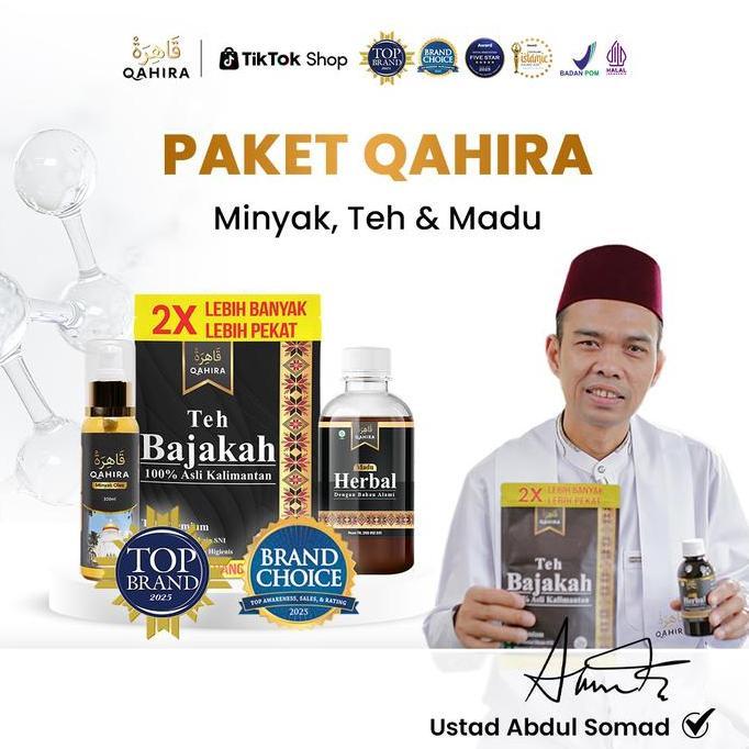 Promo Qahira-Paket Hemat dan Best Seller-Minyak, Teh dan Madu Bajakah Premium Untuk Kempeskan Benjol