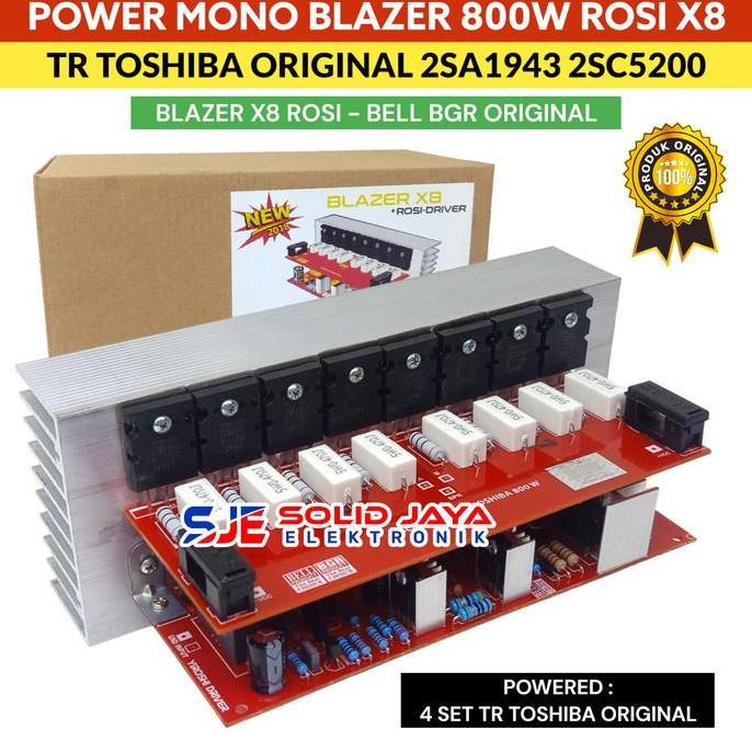 Kit Power Blazer X8 800W Rosi Mono Tr Toshiba Asli Jepang Japan 2Sa1943 2Sc5200 800 W Watt Mono Tr T