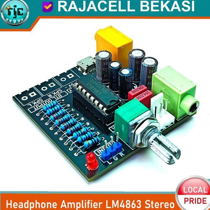 Lm4863 Headphone Amplifier Penguat Audio Stereo For Earphone Headset Harga Khusus