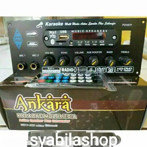 Kit Power Amplifier Speaker Aktif Plus Mp3 Player Bloetooth Ankara Restock
