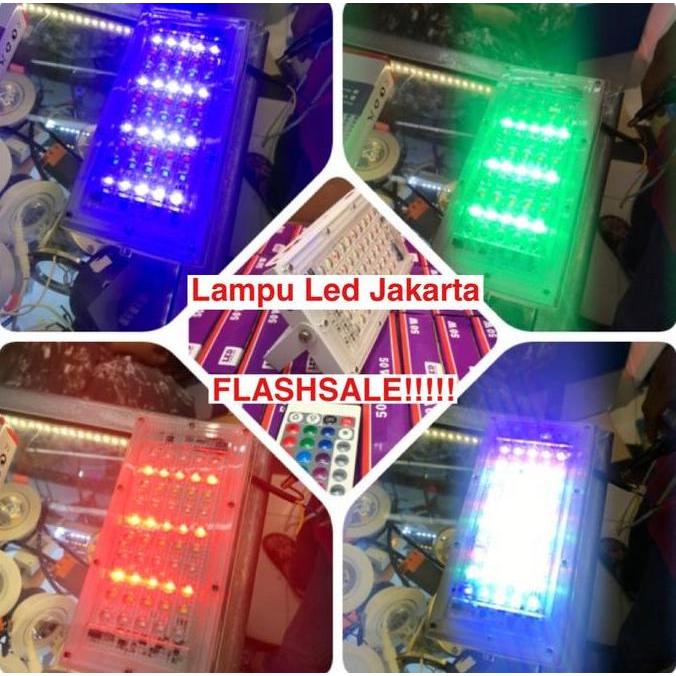 Termurah / Hot Sale Lampu Led Sorot 50Watt Rgb. Lampu Tembak Led 50Watt Rgb. Termurah