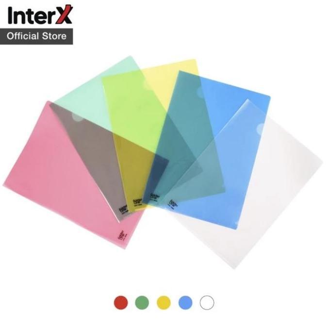 FOLDER ONE MAP L FOLDER FILE PLASTIK TRANSPARAN TEBAL 1 PAK 12 PCS