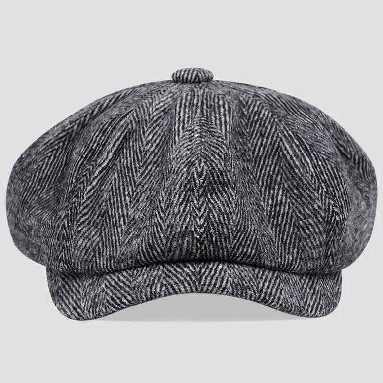 Peaky Blinders Cap for Men, Vintage Newsboy Baker Boy Hat, Womens Beret Retro British Gangster Style