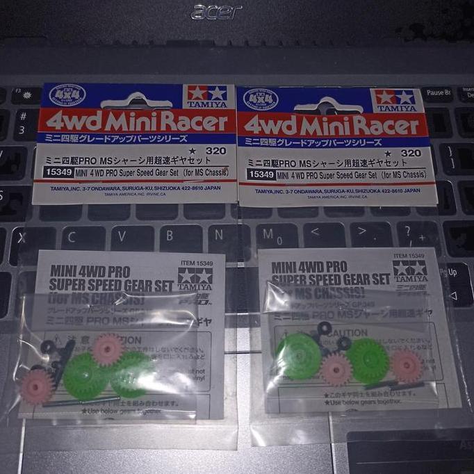Tamiya 15349 Super Speed Gear Set MS Chasis Mini 4WD
