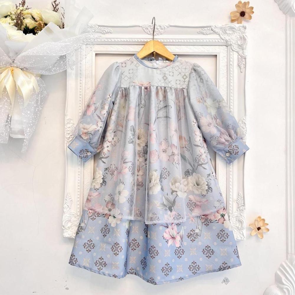 Bergaransi Gamis Evaleria Gamis Couple Ibu Dan Anak Material Maxmara Mix Tule Untuk Anak Usia 1 Samp
