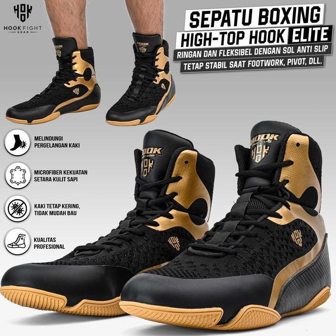 Sepatu Tinju Hook Profesional Boxing Shoes Sepatu Boxing