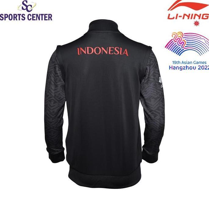 Jaket Lining Asian Games Hangzhou Official Tim Indonesia AATT051 Black
