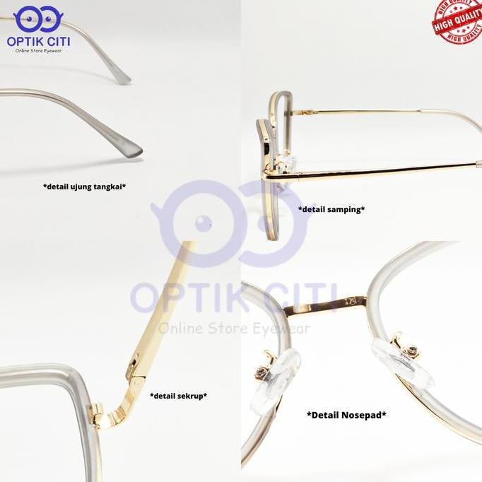 New  Frame Kacamata Wanita Cat Eye Candicee 95825 Ringan Pegas Original