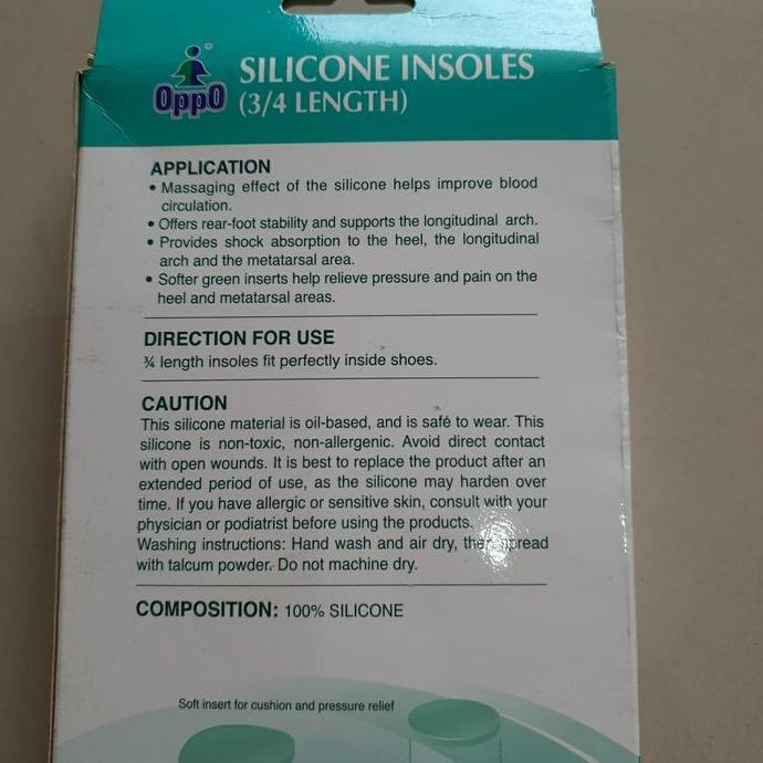 Silicone Insoles / Oppo Silicone Insoles 5404
