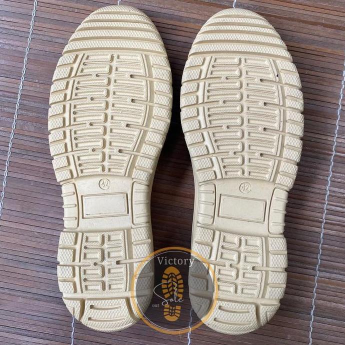Sol sepatu safety pdl boots King chetah gunung treking tni tentara sol karet terbaru hitam shoe Hrv 