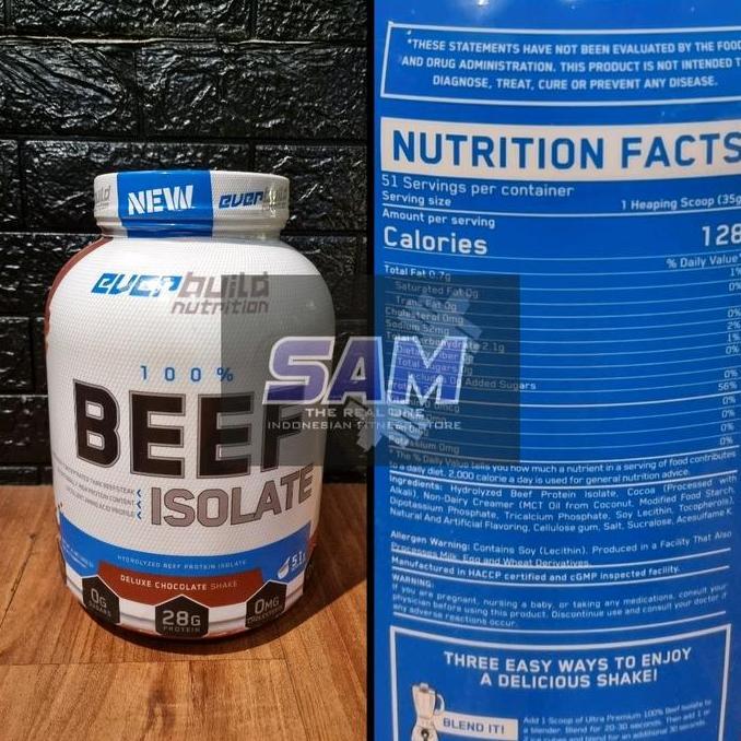 Suplemen Fitness EVERBUILD Beef Protein Isolate 4 lb Malang Ever Build