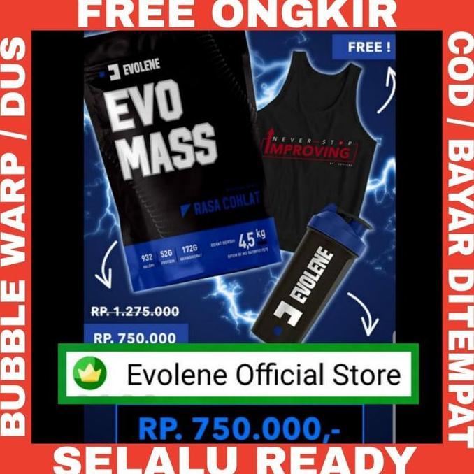 Evolene Evo Mass Gainer 10 lbs 10lbs EVOMASS susu Gym fitness