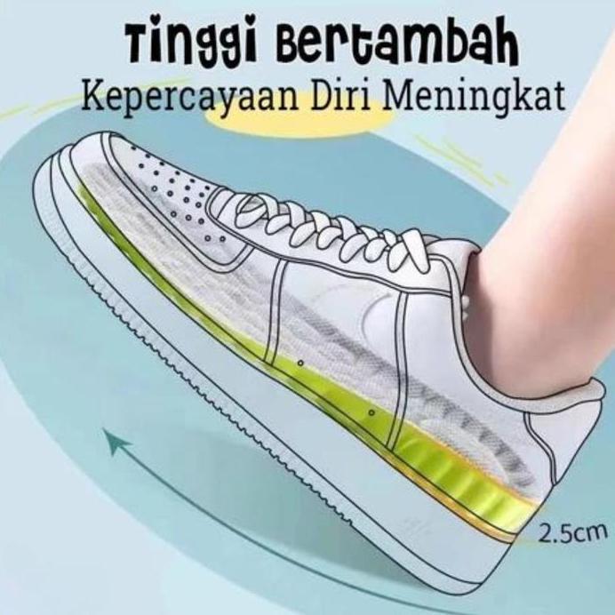 Sol Sepatu Peninggi Badan / Insole Peninggi Badan /  Insole Tambah Tinggi Pria & Wanita / Sol Sepatu
