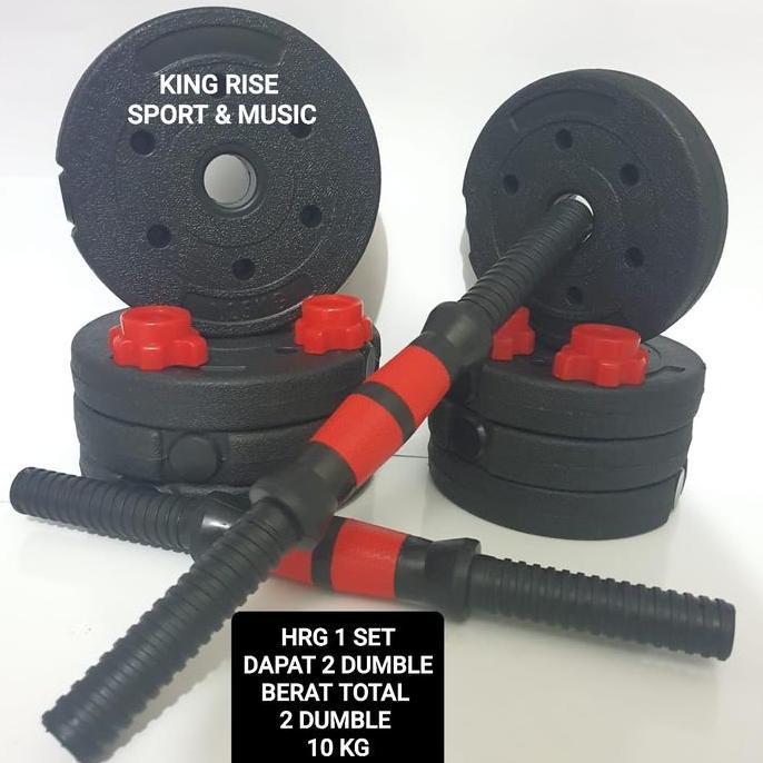 Dumbell Set PVC Resin 10 Kg - Import