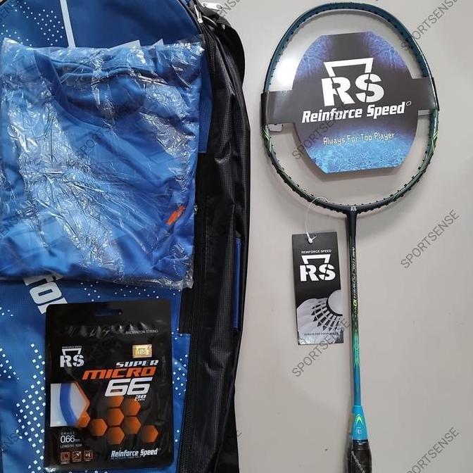 raket rs metric power 10 + bonus kaos senar lengkap