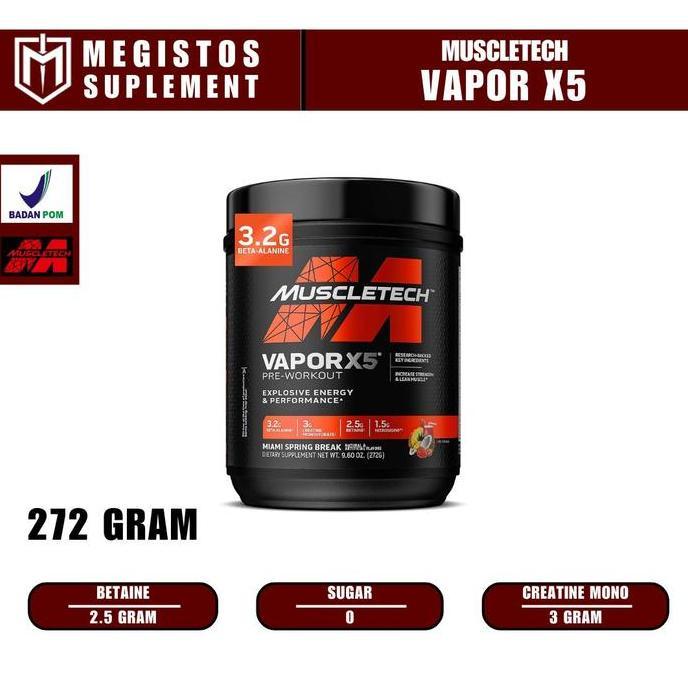 MUSCLETECH NANO VAPOR X5 NEXTGEN VAPORX5 NEXT GEN - Fruit Punch Blast