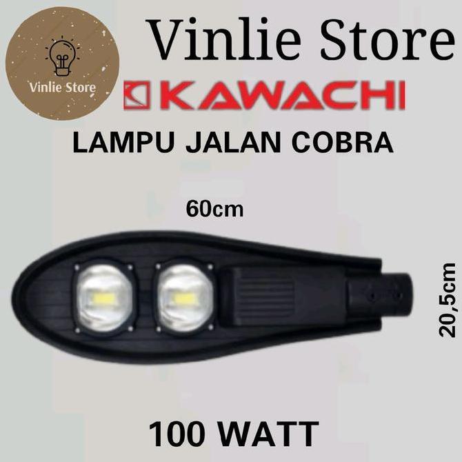 StreetLight Lampu Jalan PJU Cobra KAWACHI 100 WATT CA-100W cahaya putih / kuning