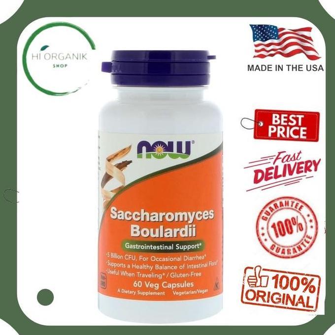 Now Foods Saccharomyces Boulardii Probiotic 60 Caps / Now Probiotics