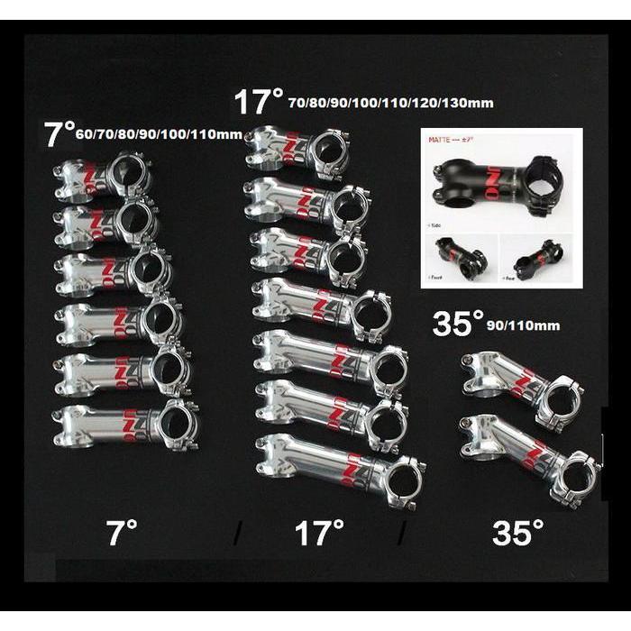 Stem Sepeda UNO CHROMOLY 60 70 80 90 100 110 120 mm 7 17 31.8 SILVER