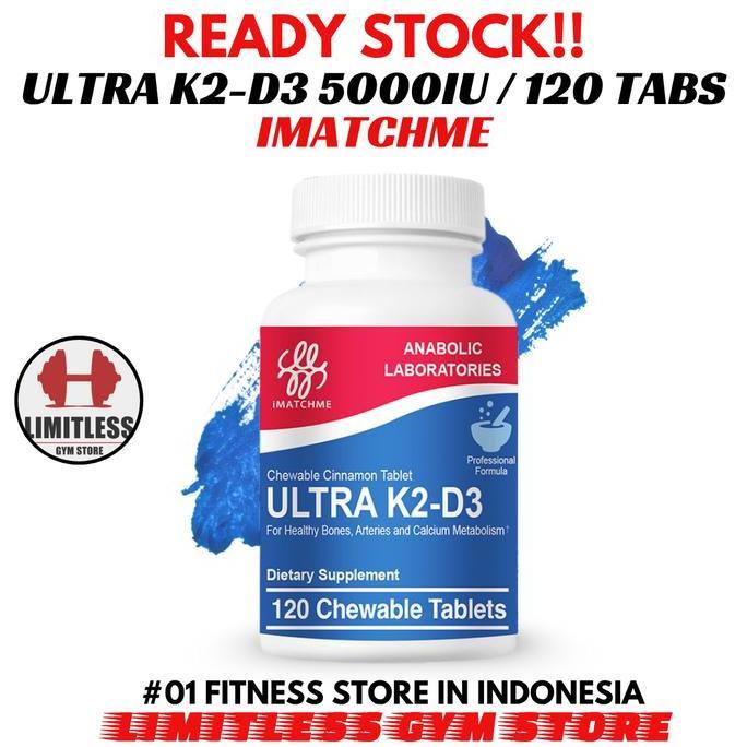 Imatchme ULTRA K2D3 5000IU 100Mcg 60 Tablets  K2-D3 5000 IU Immune Support