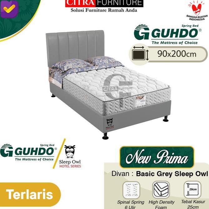 Guhdo Springbed New Prima 90x200x25 - Full set | Gudho Spring bed
