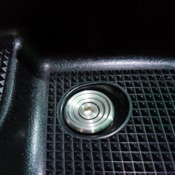 BAUT KOIN COIN DEK INJEK TUTUP LUBANG DEK YAMAHA MIO SPORTY STAINLESS