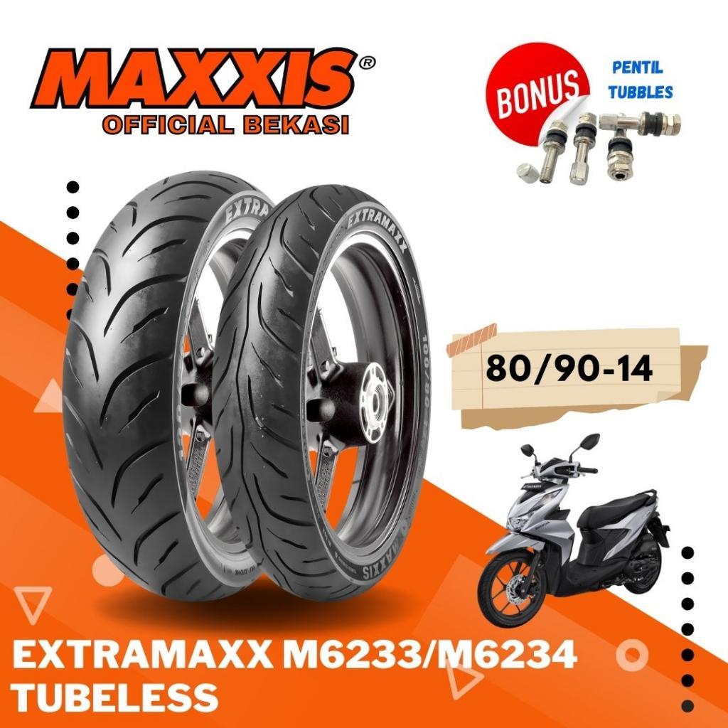 MAXXIS EXTRAMAXX RING 14 / 80/90-14 & 90/90-14 / BAN MAXXIS RING 14 TL / BAN TUBELESS BAN LUAR / BAN