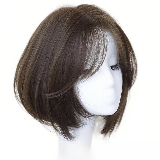 Wig Wanita Full Kepala/Wig Rambut Pendek/Wig Tanpa Poni Daily/Wig Korean Natural Wanita/Wig Rambut W