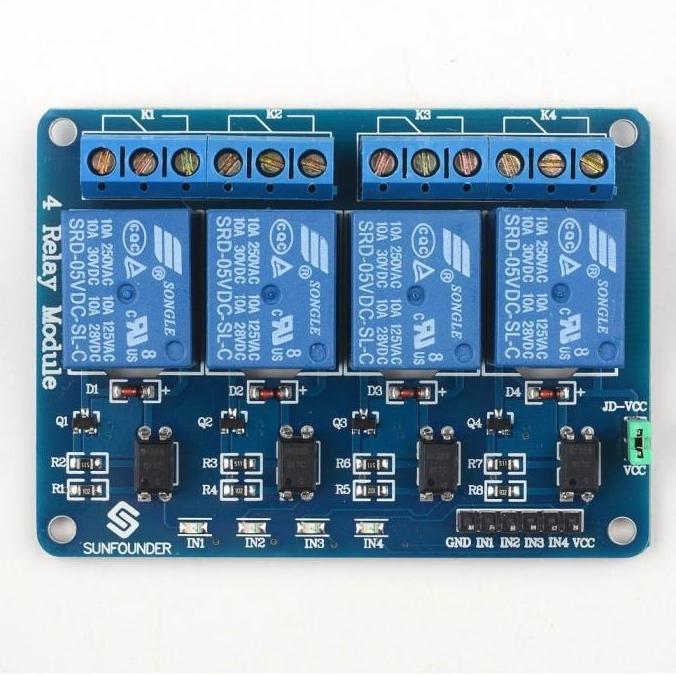 Relay Module 4 Channel Ready