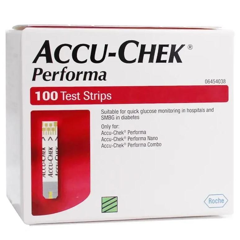 Accu-Chek Performa Latest Blood Glucose Test Strips with Lancets 50/100pcs Count for Diabetes Manage