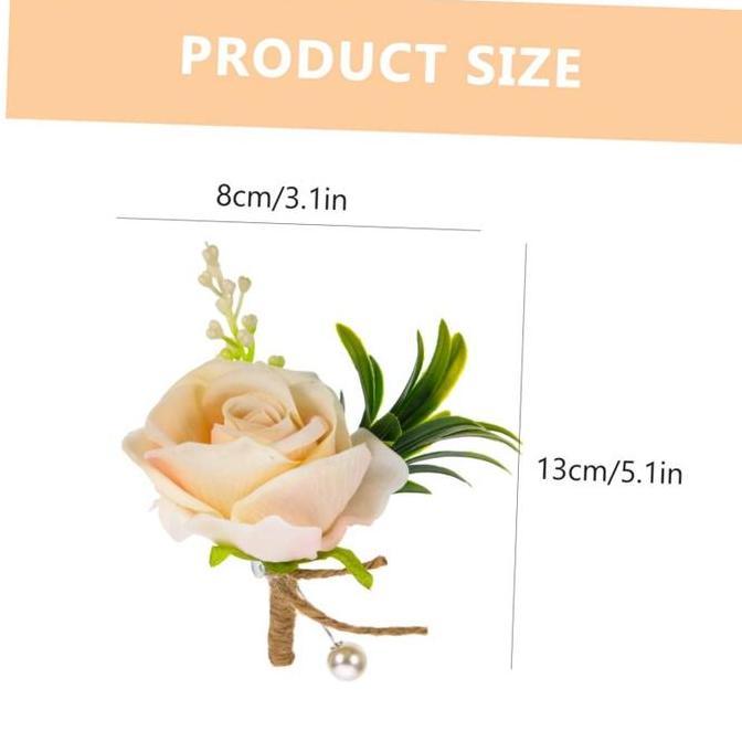 Boutonniere Wedding Corsage Korsase Berbentuk Mawar Bunga Korsase Bros Jas Pria Ready