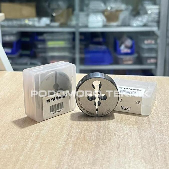 Snei M6X1 II Round Dies Drat Ulir Baut M6X1 II - 38MM Kode Produk GJ26.0M Yamawa Japan Orinal Senai 