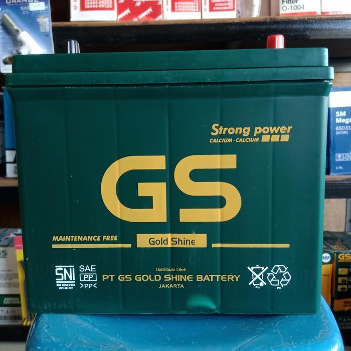 Aki Mobil/ Genset/ Gs Gold Shine Mf Ns60/ Gs Mf Ns 60/ Gs Kering Ns 60 Original Dan Terpercaya