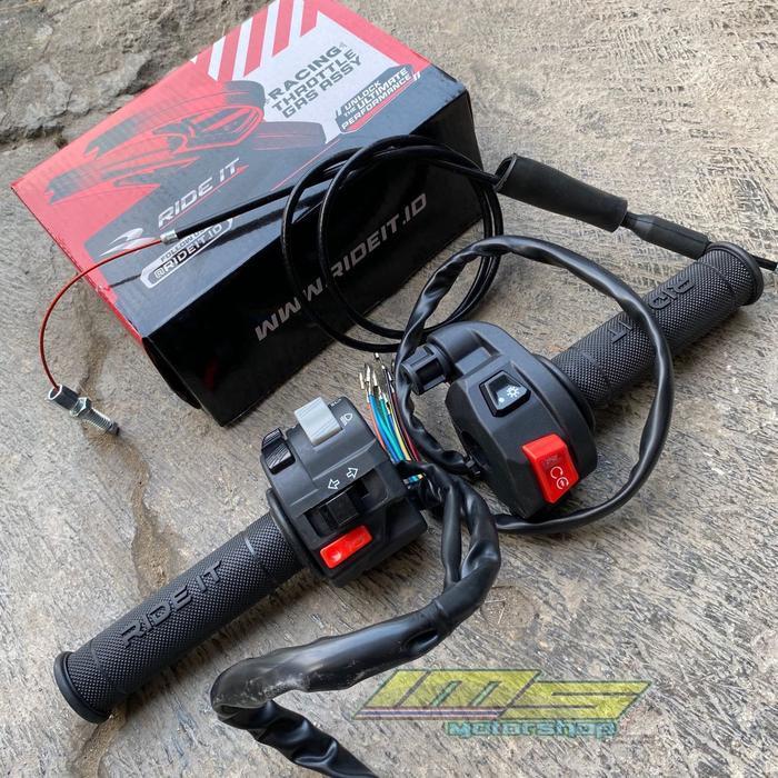 Paket Set Gas Spontan Aprilia Set Holder Kiri Vixion Old Gas Spontan Aprilia Ride It Set Holder Vixi