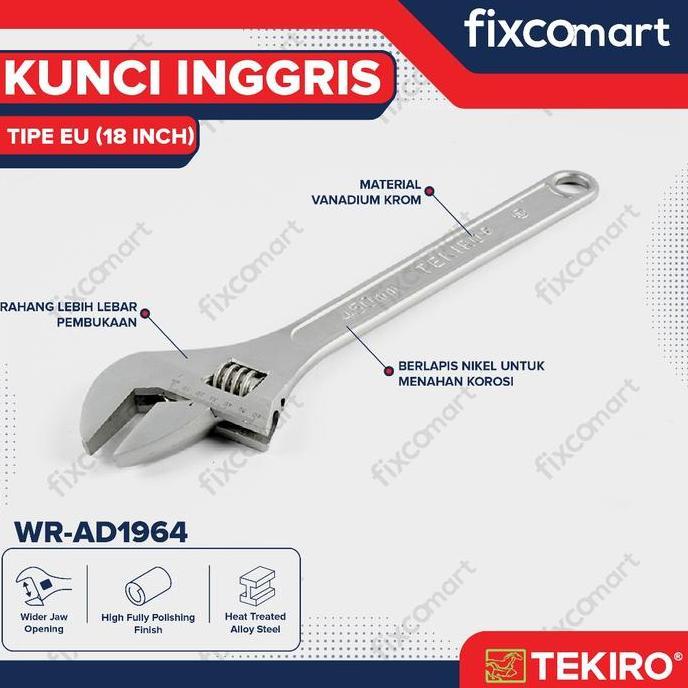 Tekiro Kunci Inggris 18 Inch