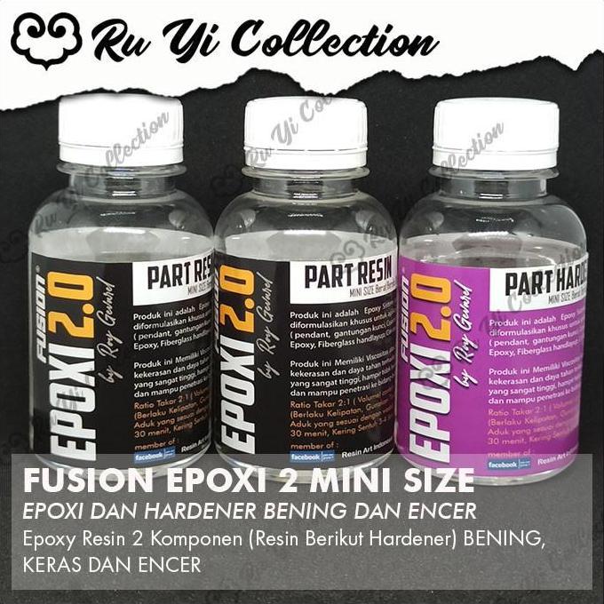 Redmegic- Fusion Epoxi 2.0 Minisize 300Gr / Resin Epoxy Encer Bening Fleksible Untuk Carbon Joran Ar