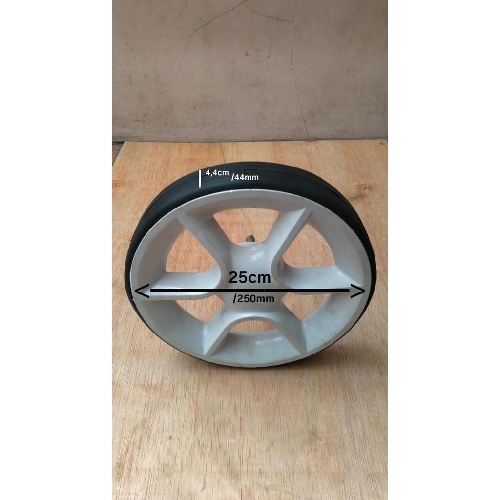 Karet ban roda stroller ukuran velg 25cm ban roda stroller bayi