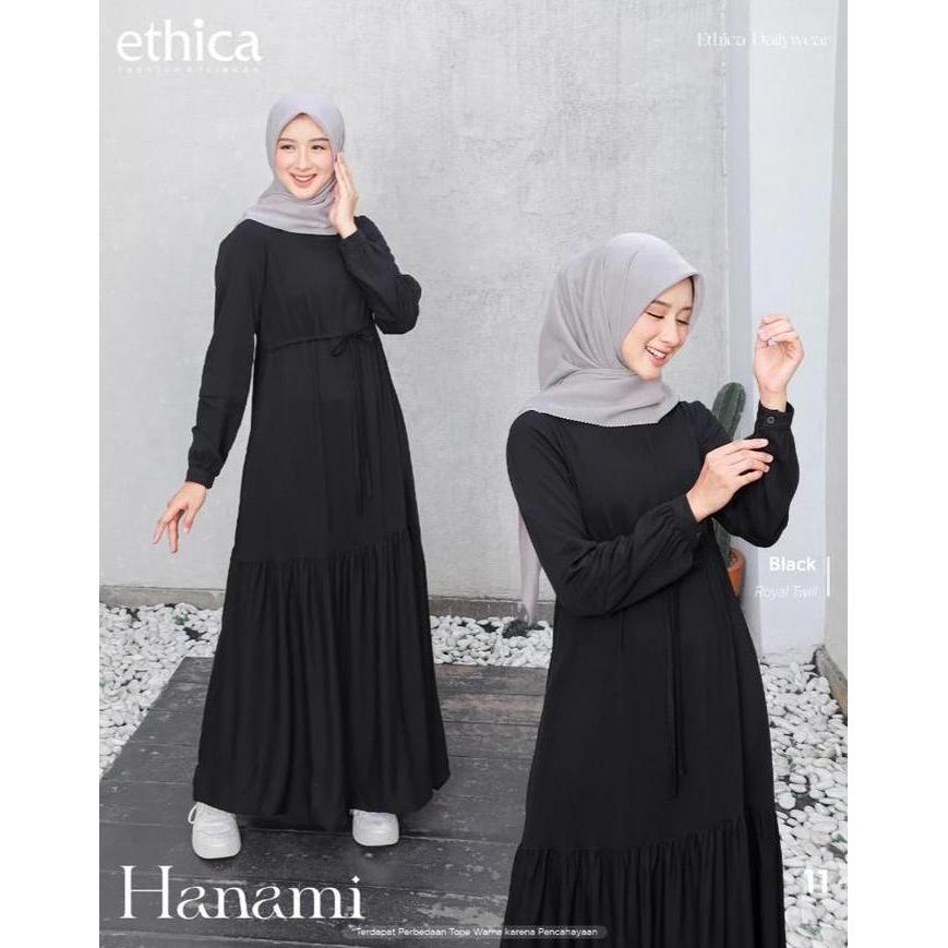 Spesial Ethica Hanami 11 Gamis Premium Bahan : Rayon Twill