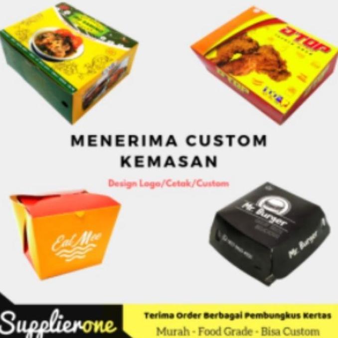 Ultitime- Dus Snack 16X16X7 25Pcs / Dus Kue / Dus Cemilan / Box Makanan