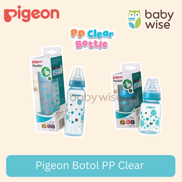 Pigeon Botol PP Clear - Pigeon Botol Susu PP | Botol Susu Bayi | Botol Susu Anak