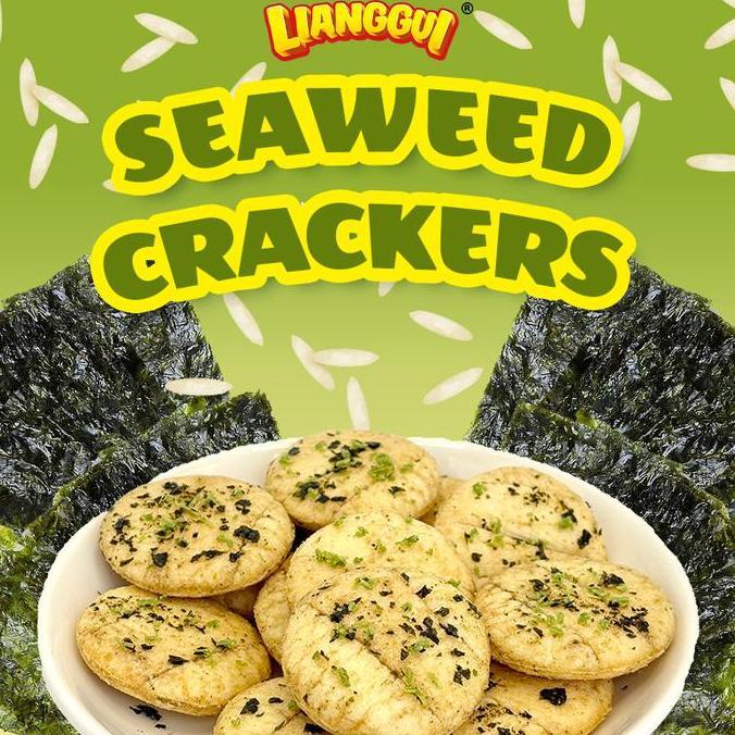 Bisajakok- [Halal] Lianggui Kerupuk Beras Nori Rasa Khas Taiwan -Kemasan Individual Camilan Renyah U