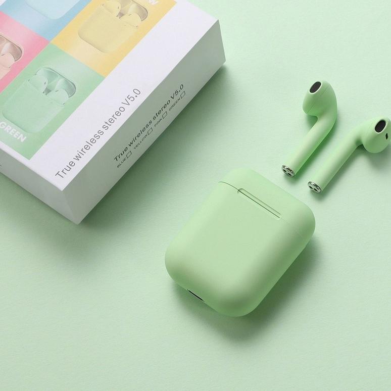 BIG PROMO BISA COD Original i12 TWS Murah Wireless Headset Bluetooth Earphones full bass 5.0 Macaron